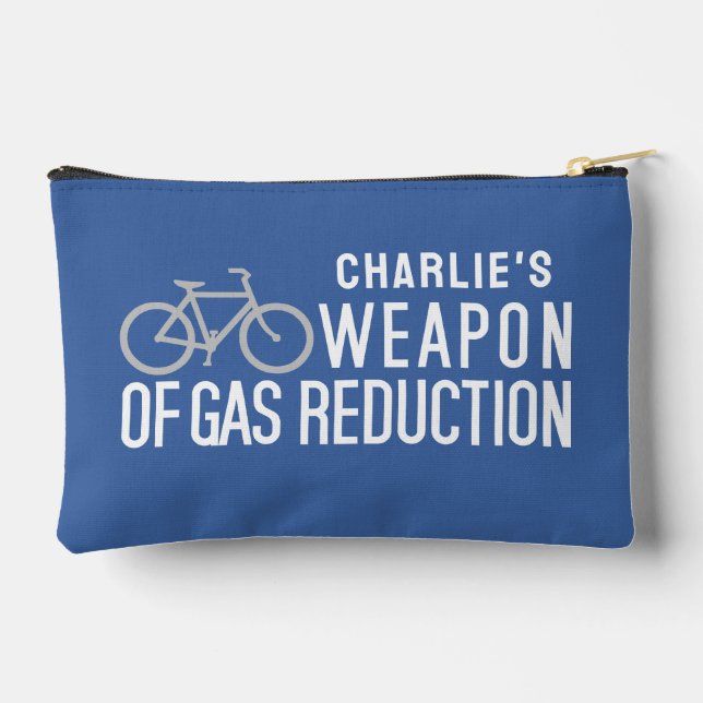 Bolsito Accesorio Pequeño Nombre y color personalizados de la bicicleta (Reverso )