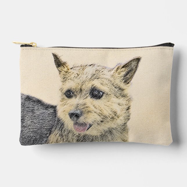 Bolsito Accesorio Pequeño Norwich Terrier Pintura Cuta Original Mascota Perr (Anverso)