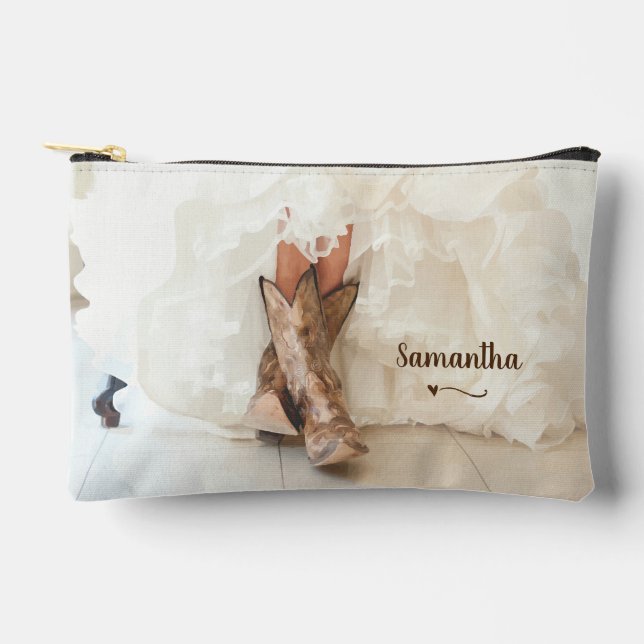 Bolsito Accesorio Pequeño Novia con Botas (Anverso)