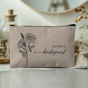 Bolsito Accesorio Pequeño Noviembre Mes de Nacimiento Flower Personalizada B