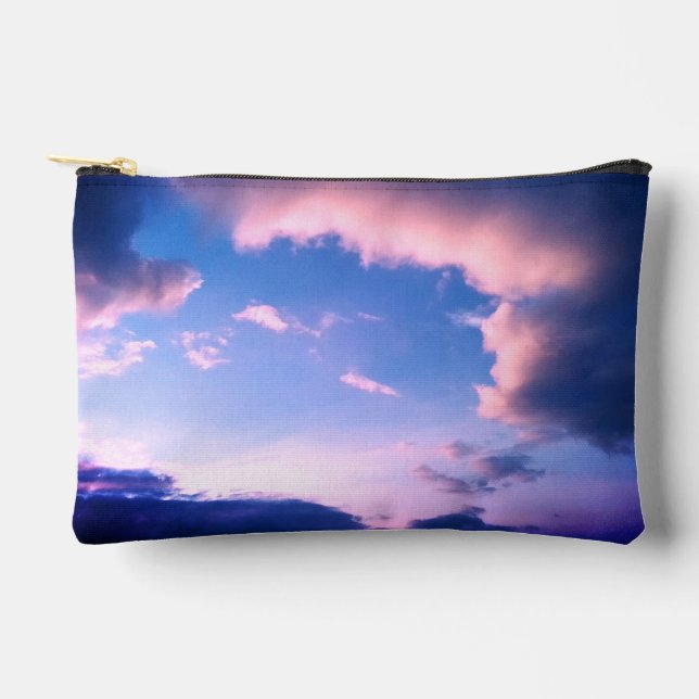 Bolsito Accesorio Pequeño Nubes rosadas (Anverso)