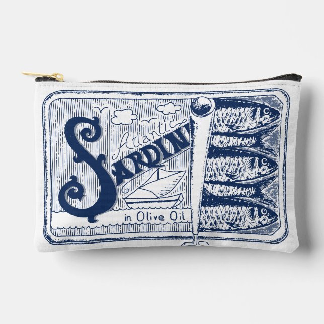 Bolsito Accesorio Pequeño Núcleo del pescador de pescado con tinción de sard (Anverso)