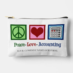 Bolsito Accesorio Pequeño Oficina de contabilidad de amor de paz