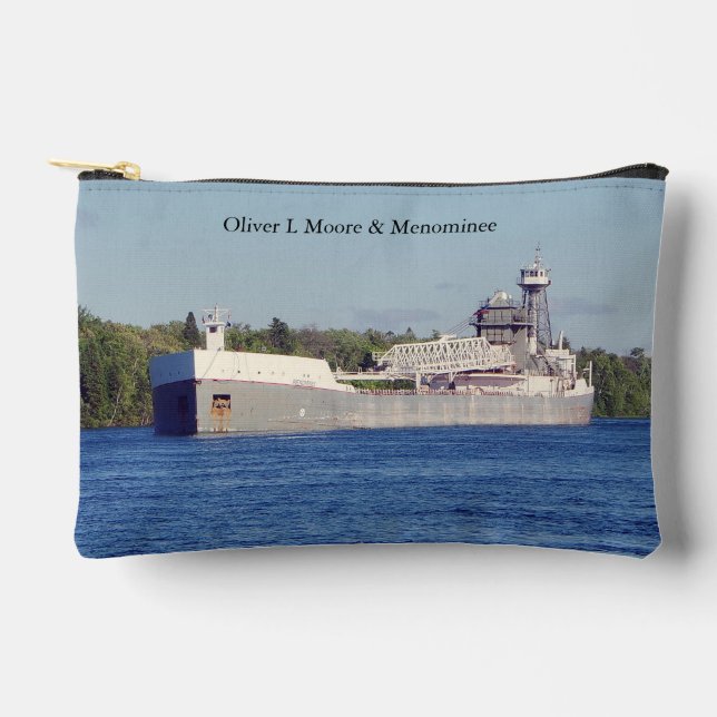 Bolsito Accesorio Pequeño Oliver L. Moore y Menominee zipper bag (Anverso)