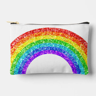 Bolsito Accesorio Pequeño Orgullo Purpurina arcoiris LGTB blanco y negro