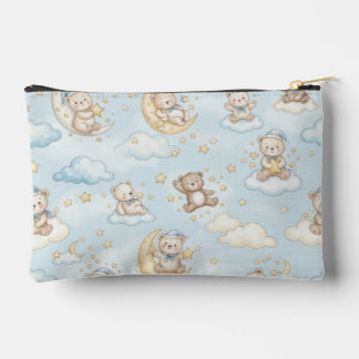 Bolsito Accesorio Pequeño Osito de peluche durmiendo Luna y estrellas Guarde