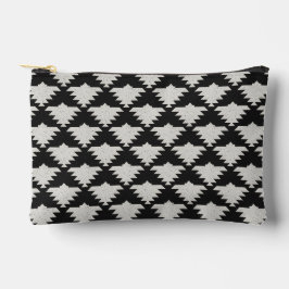 Bolsito Accesorio Pequeño Pájaro geométrico tribal vintage | Boho negro y ma