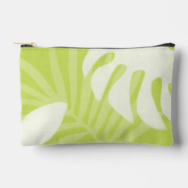 Bolsito Accesorio Pequeño Palm Leaves Lime Green Pouch