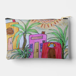 Bolsito Accesorio Pequeño Palmeras y cabañas de playa
