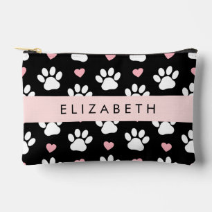 Bolsito Accesorio Pequeño Papas de perro, garras blancas, corazones rosados,