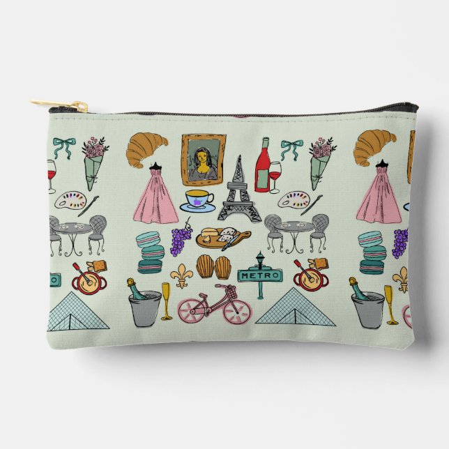 Bolsito Accesorio Pequeño París romántico (Anverso)