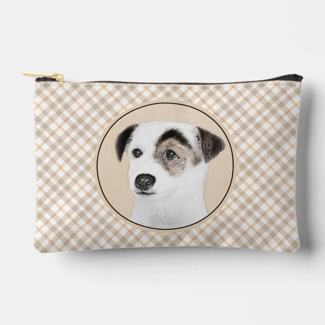 Bolsito Accesorio Pequeño Parson Jack Russell Terrier Pintura Mascota Perro  (Anverso)