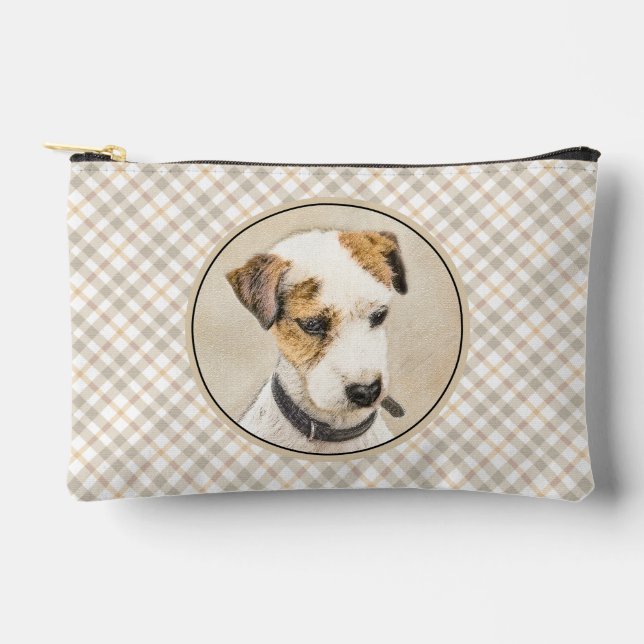 Bolsito Accesorio Pequeño Parson Jack Russell Terrier Pintura Mascota Perro  (Anverso)