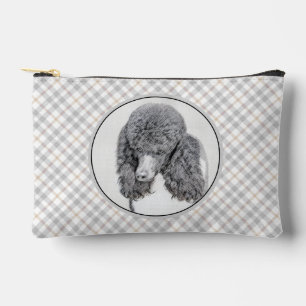 Bolsito Accesorio Pequeño Parti de pintura de caniche estándar Arte de perro