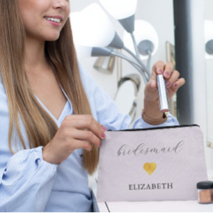 Bolsito Accesorio Pequeño Partido de la Boda Minimalista del Corazón del Oro