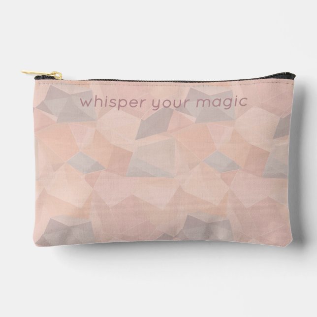 Bolsito Accesorio Pequeño Pastel Geometric Pop | Blush Custom Small (Anverso)
