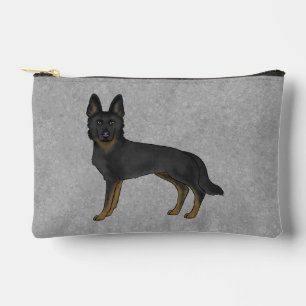Bolsito Accesorio Pequeño Pastor Alemán Bi-Black Lindo Perro De Dibujos Anim