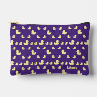 Patitos de goma personalizados Patrón lindo Morado