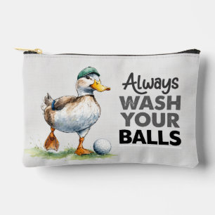 Bolsito Accesorio Pequeño Pato Golfista Divertido Siempre Limpia Tus Bolas 