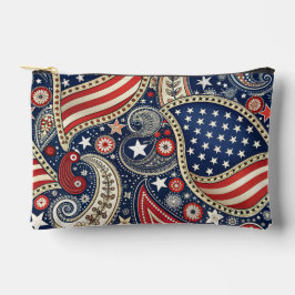 Bolsito Accesorio Pequeño Patriotic Paisley