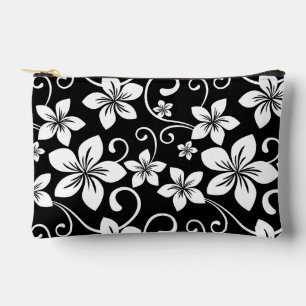 BOLSITO ACCESORIO PEQUEÑO PATRÓN AZUL HAWAII EN NEGRO