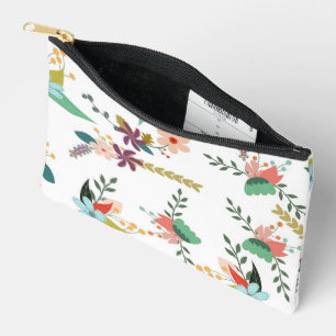 BOLSITO ACCESORIO PEQUEÑO PATRÓN BOTÁNICO FLORAL FOLCLÓRICO COLORIDO