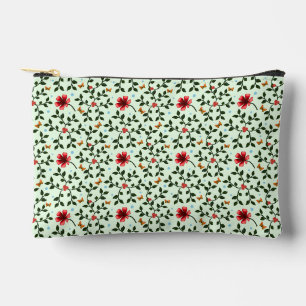 Bolsito Accesorio Pequeño Patrón caprichoso de flores folk mariposa