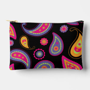 Bolsito Accesorio Pequeño Patrón continuo de Paisley colorido
