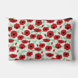 Bolsito Accesorio Pequeño Patrón de amapola floral