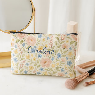 Bolsito Accesorio Pequeño Patrón de Arte Floral Francés con Clase Personaliz