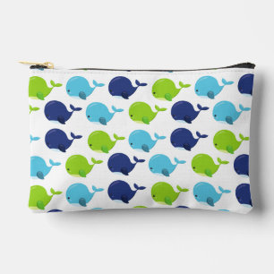 Bolsito Accesorio Pequeño Patrón de ballenas, ballenas lindas, animales mari