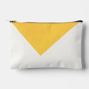 Bolsito Accesorio Pequeño Patrón de bloque de color blanco/amarillo