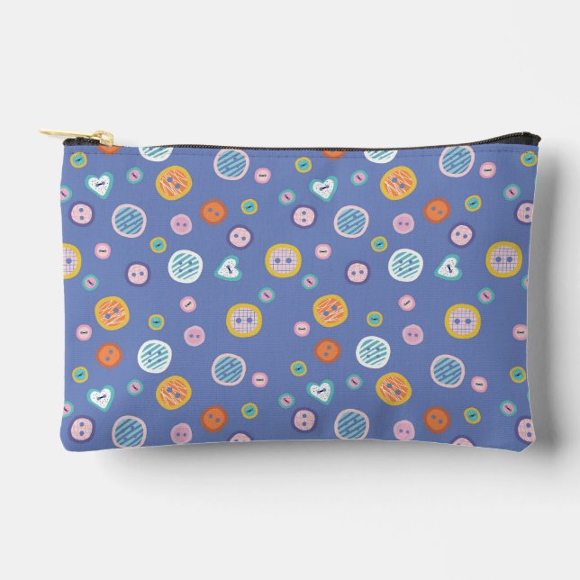 Bolsito Accesorio Pequeño Patrón de botones recortados Toalla de playa (Anverso)