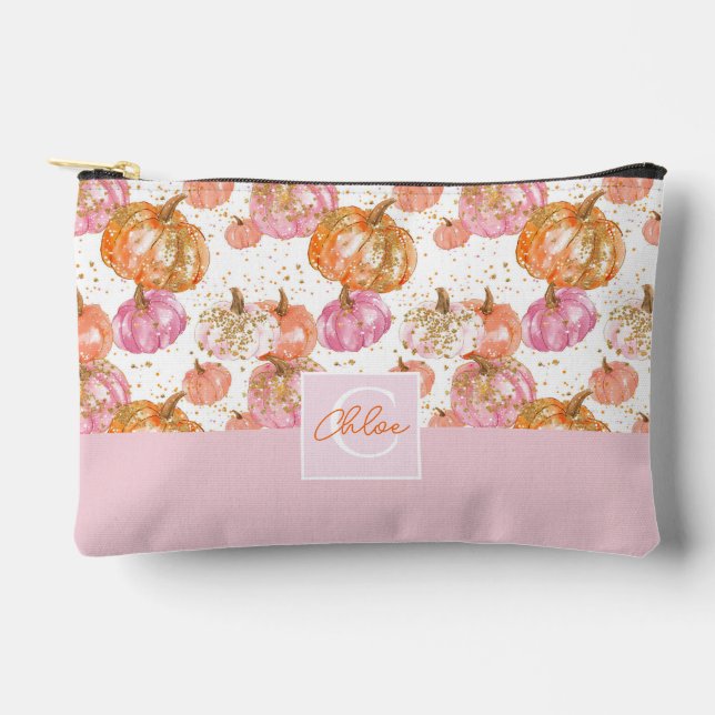 Bolsito Accesorio Pequeño Patrón de caída de calabaza acuática (Anverso)