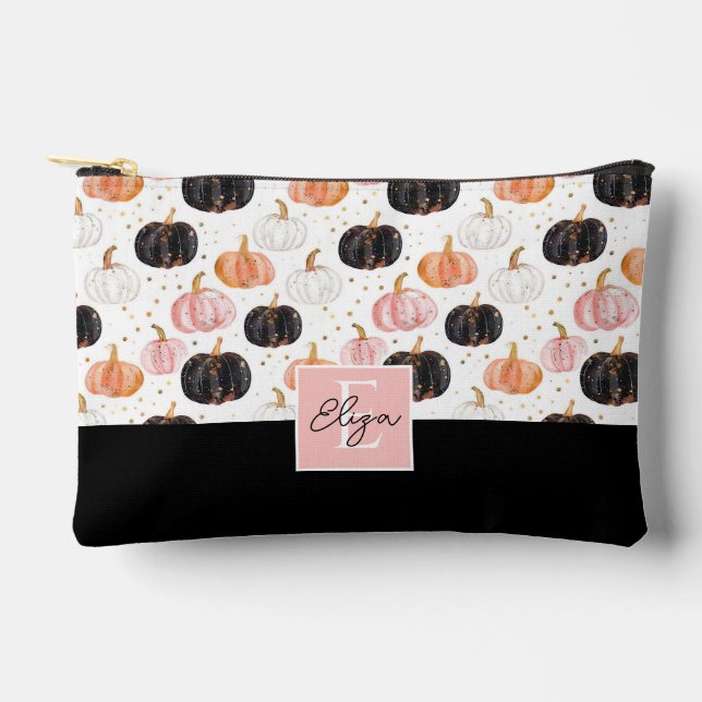 Bolsito Accesorio Pequeño Patrón de caída de calabaza acuática (Anverso)