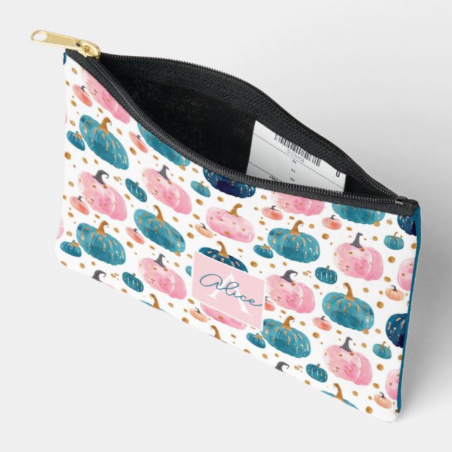 Bolsito Accesorio Pequeño Patrón de caída de calabaza acuática (Abierto)