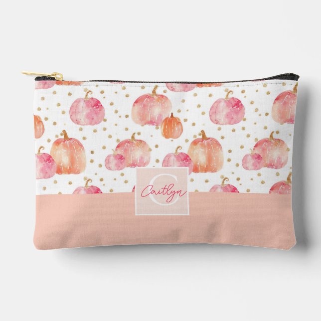 Bolsito Accesorio Pequeño Patrón de caída de calabaza acuática (Anverso)