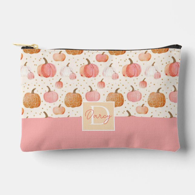 Bolsito Accesorio Pequeño Patrón de caída de calabaza acuática (Anverso)