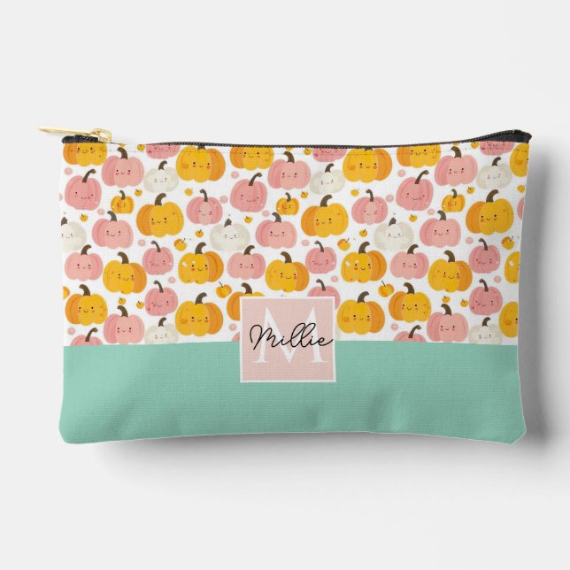 Bolsito Accesorio Pequeño Patrón de caída de calabaza acuática (Anverso)
