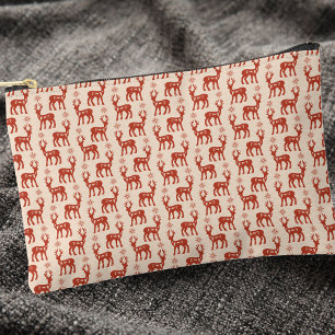 Bolsito Accesorio Pequeño Patrón de ciervo retro simple clásico moderno