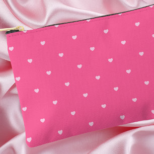 Bolsito Accesorio Pequeño Patrón de corazón simple rosa moderno