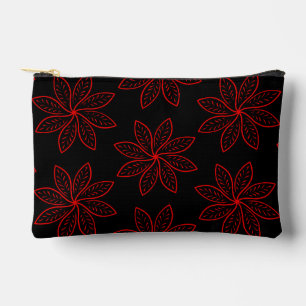 Bolsito Accesorio Pequeño Patrón de Crimson en negro