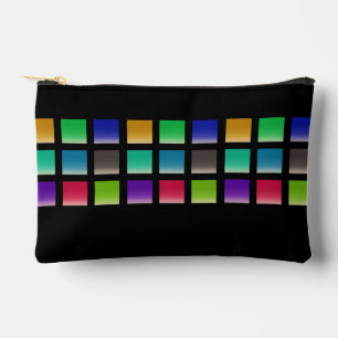 Bolsito Accesorio Pequeño Patrón de cuadrados abstractos modernos