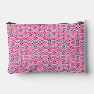 Bolsito Accesorio Pequeño Patrón de Damasco Ornamental Rosa