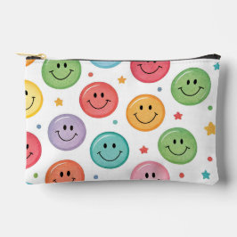 Bolsito Accesorio Pequeño Patrón de Emoji Sonriente