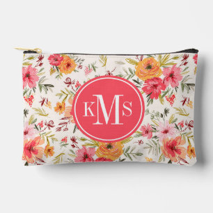 Bolsito Accesorio Pequeño Patrón de flor del jardín del doodle naranja