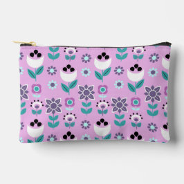 Bolsito Accesorio Pequeño Patrón de flor geométrico escandinavo