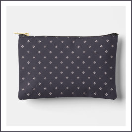 Bolsito Accesorio Pequeño Patrón de flores de diamante ahumado