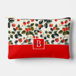 Bolsito Accesorio Pequeño Patrón de fresa de Personalizado suave