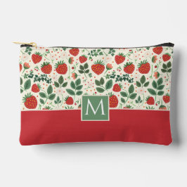 Bolsito Accesorio Pequeño Patrón de fresa de Personalizado suave